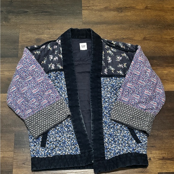 GAP Jackets & Blazers - GAP Black and Blue Blazer with Relaxed Fit